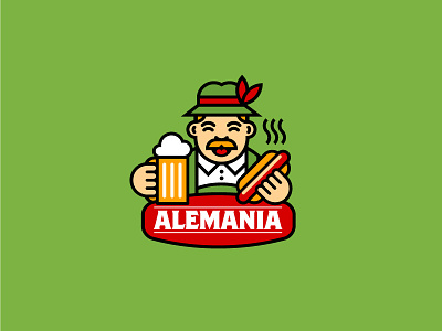Alemania beer cafe drink food german germany logo pub tradition