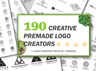 Creative Premade Logos branding design graphic design illustration logo typography