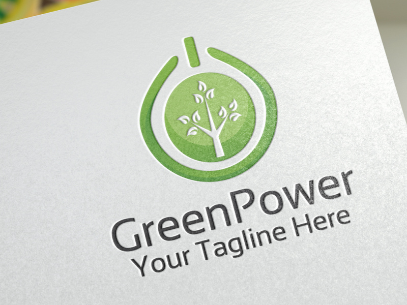 Green Power Logo Template by Artha on Dribbble