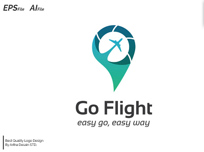 Go Flight - Logo Template app branding design graphic design illustration logo vector