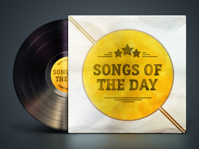 Vinyl — songs of the day chipsa day retro songs teaser vinyl yellow