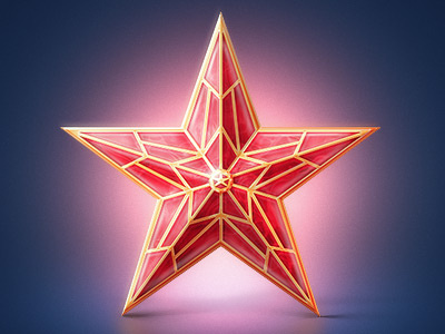 Kremlin Star by Chipsa blue chipsa kremlin red soviet star union ussr