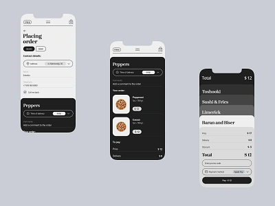 Limerick app app delivery food food delivery interface mobile order order payment ui