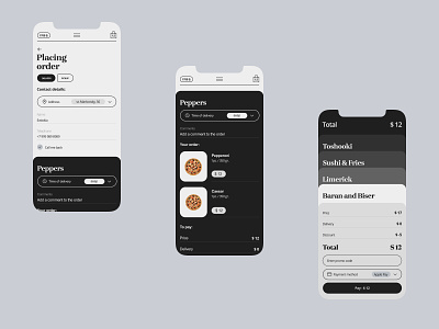 Limerick app app delivery food food delivery interface mobile order order payment ui