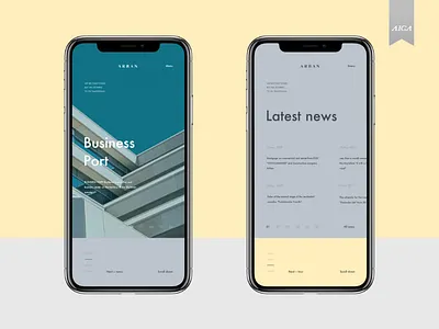 Arban — web aiga behance fullwidth interaction minimal mobile ui uiux ux webdesign website