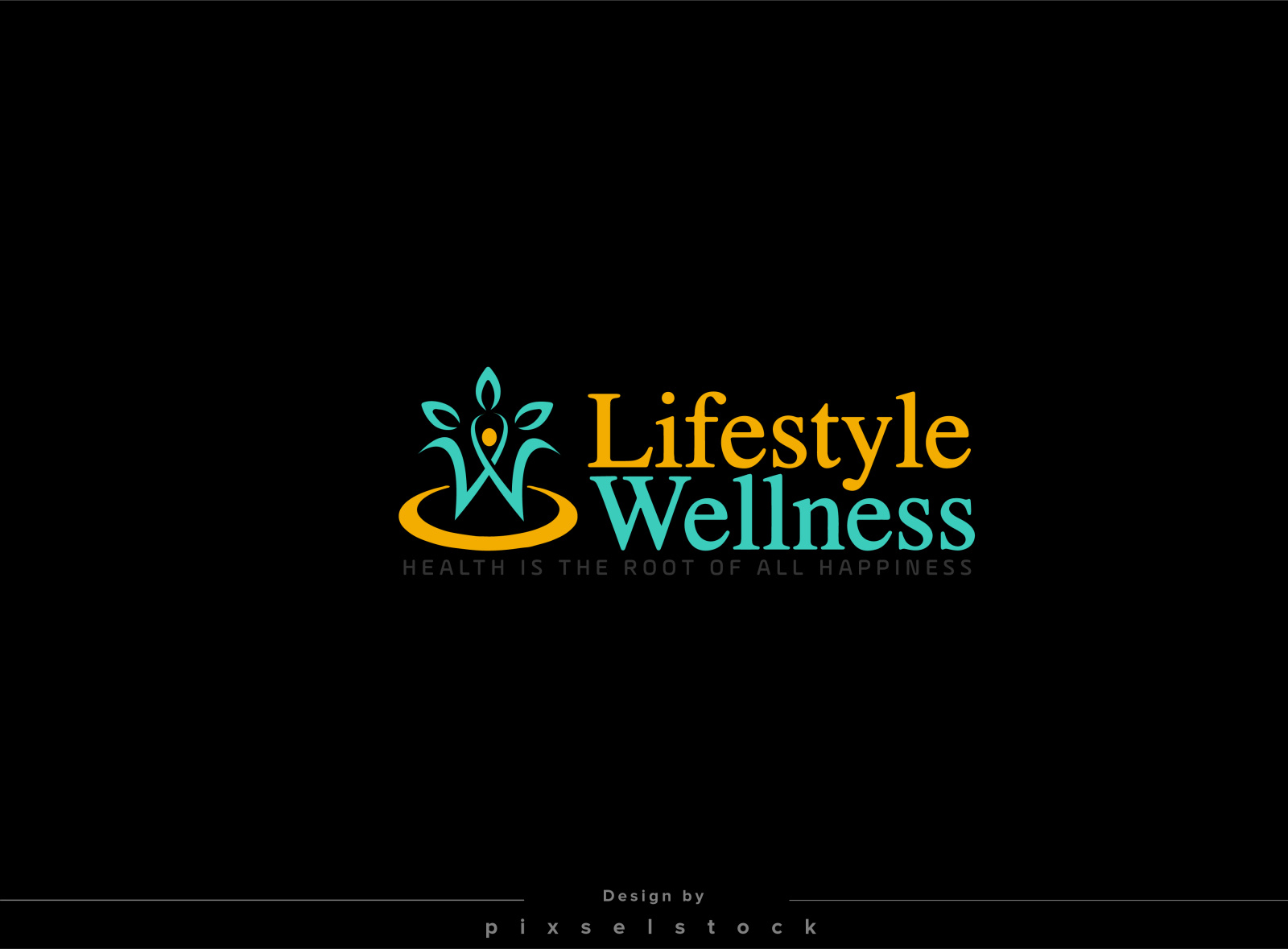 Lifestyle wellness logo by pixselstock on Dribbble