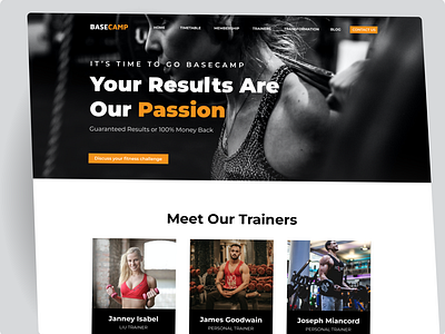 Fitness Landing Page