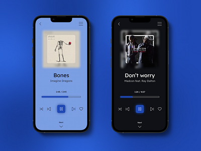 Music Player - Mobile App UI Design app design graphic design ui