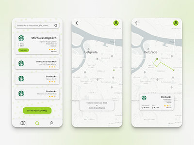 Location Tracker - Mobile App UI Design app design graphic design ui