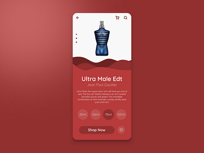 ECommerce Shop Single Item - Mobile App UI Design