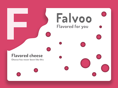 Flavored Cheese clean design landing minimal page sketch ui ux