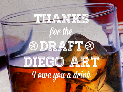 Dribbble Thanks debut design dribbble thanks drink photography scotch thanks thanx type design typography vintage whisky