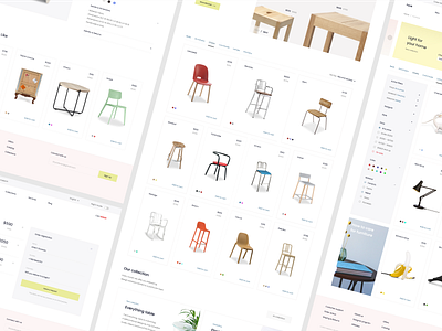 Furniture store first version buy design e commerce ecommerce furniture interior shop shoping ui ux web web design website