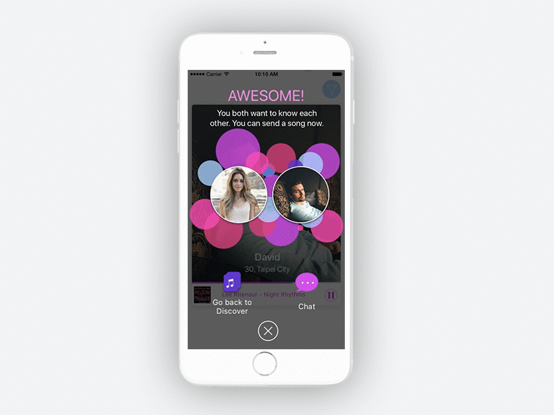 Musicmatch - iOS APP Interaction