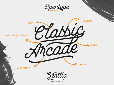 Genilla - Monoline Script Font