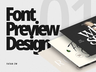 Font Preview Design 01