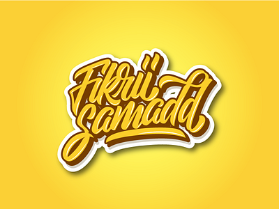 Fikrii Samadd challygraphy fatamorkidd handlettering typeface typography