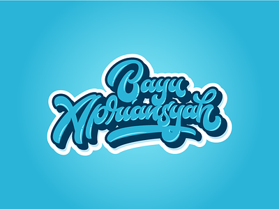 Bayu Arpriansyah challygraphy fatamorkidd handlettering typeface typography