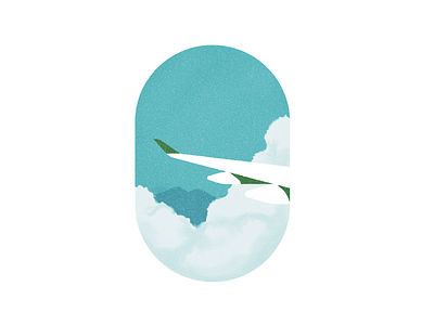 Plane Window illustration vector