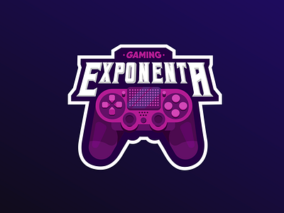 Exponenta Gaming brand branding design esport esportlogo esports game gamelogo gamepad gamer gaming illustration logo logo design logotype print typography vector
