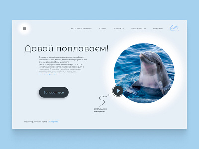 Dolphinarium Design Concept concept design logo ui ux