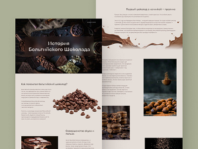 Longrid about Belgian Chocolate design longrid ui ux