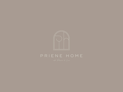 Priene Home Branding branding graphic design logo minimal typography