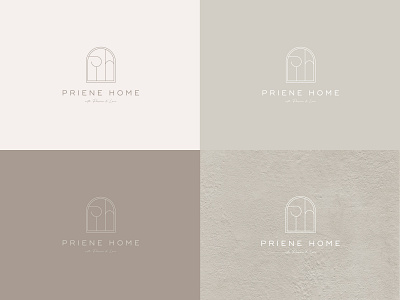 Priene Home Branding branding graphic design logo minimal typography