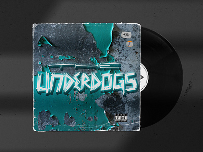 The Underdogs branding graphic design handwritten logo punk rock band typography