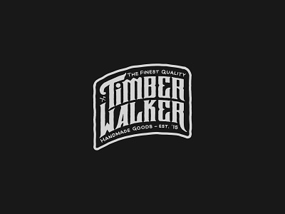TimberWalker branding graphic design handwritten logo timberwalker typography vintage