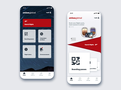 Mobile App Concepts app aviation branding concept mobile ui