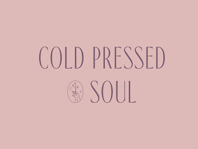 The Cold Pressed Soul logotype beverage beverage logo beverage packaging brand branding branding design custom type customtype design drink ginger holgersson identity logo logotype packaging smile studioholgersson