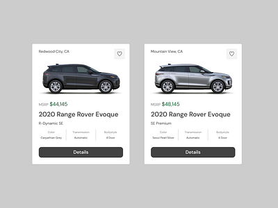 Land Rover Cards