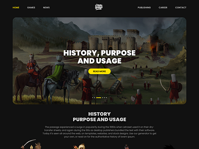 LimonGames New Web Design branding game games ui web design