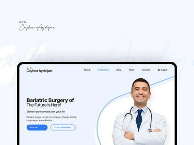 Opt. Dr. Ceyhun Aydoğan | WordPress Custom Theme doctor surgery ui design ux design web design wordpress wordpress theme