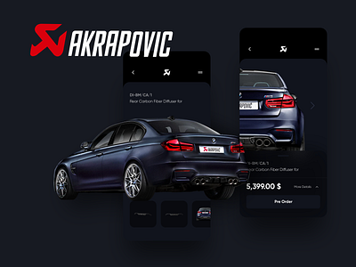 Akrapovic | Mobile App Design akrapovic akrapovic exhaust app design application design bmwm bwm mobile app msport ui design ux design web design