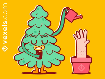 Social tree animation fun funny gif hand tree weird