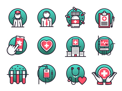 Healthcare icons care collection doctor health healthcare icon icons medicine set