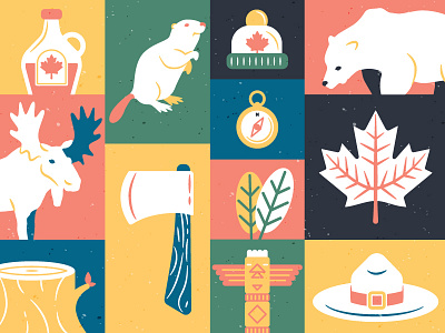 Canadian illustrations freebie