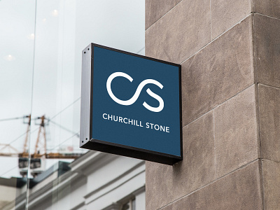 Churchill Stone logo logo type typography