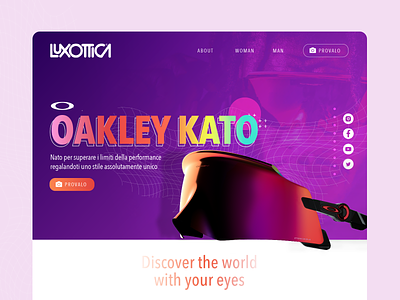 oakley kato bootstrap design interactiondesign luxottica oakley purple sunglasses ui uidesign uxdesign