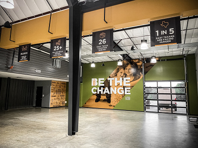 East Texas Food Bank (Eleven Fifty Seven) environmental graphics experiential graphics
