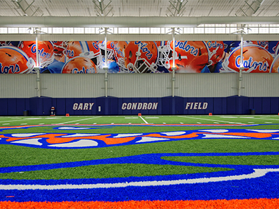 Florida Football Indoor Practice Facility Graphics banner facility florida football graphics indoor practice