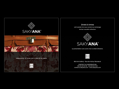Print design - Project / Saky Ana flyer print design