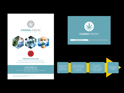 Global communication - Project / Canna Medic design logo print web