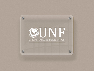 Global corporate identity - NGO UNF branding print