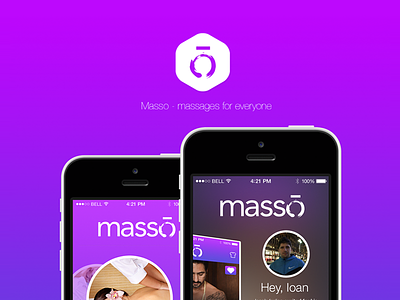 Masso App Concept iphone app concept massage app masso