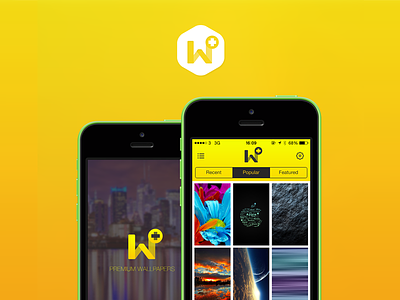 Wallz+ - Premium Wallpaper Screens ios 7 iphone modern app landing page wallpaper iphone app wallpapers wallz
