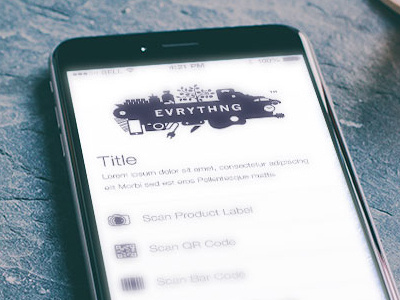 Evrythng Product UX / UI evrythng ux ui mobile web ux ui scanthng