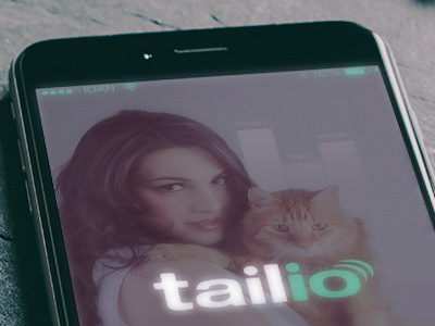 Tailio App Concept pet app concept pet tracking app design pet ux ui